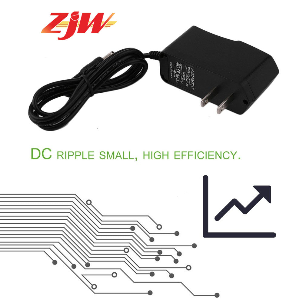 ZJW 12V 1A Power Adapter AC100-240V 12W Power Supply for CCTV Camera DVR LED light