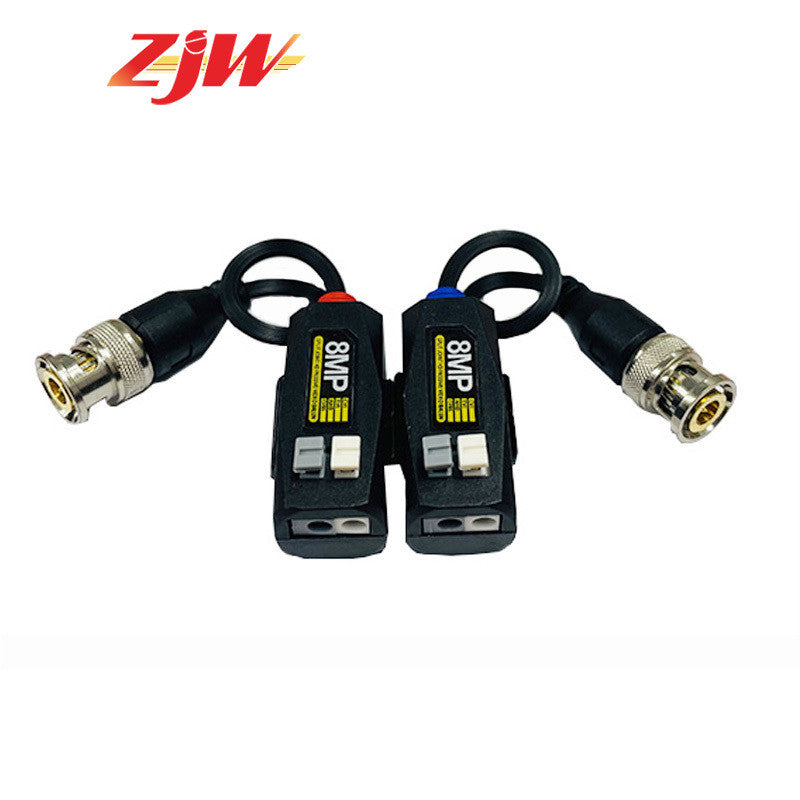 ZJW 8mp TVI/CVI/AHD/CVBS Camera CCTV BNC CAT5 Video Balun Passive Transceiver Adapter Connector