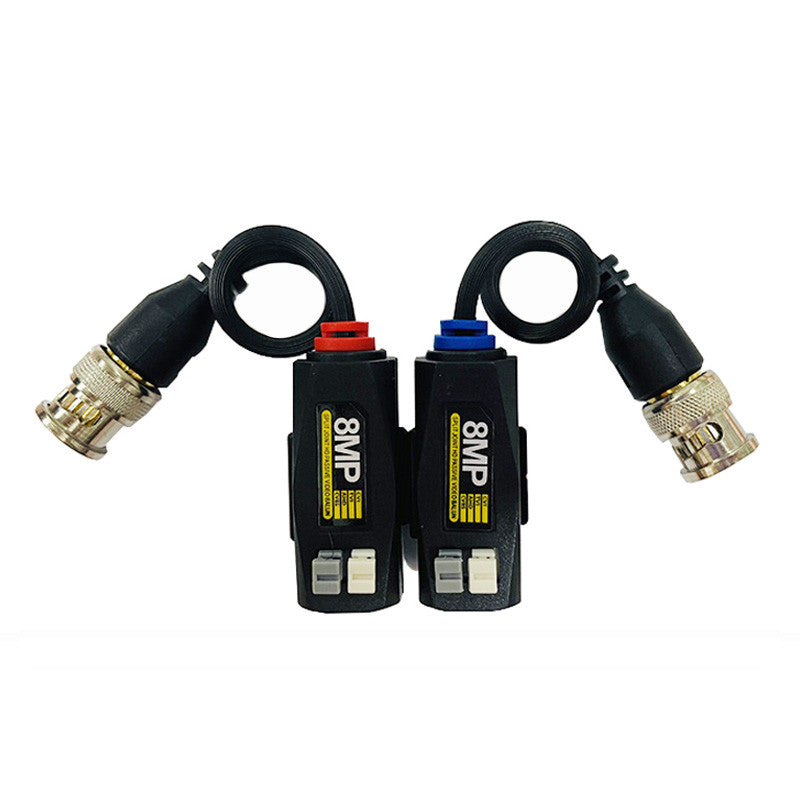ZJW 8mp TVI/CVI/AHD/CVBS Camera CCTV BNC CAT5 Video Balun Passive Transceiver Adapter Connector