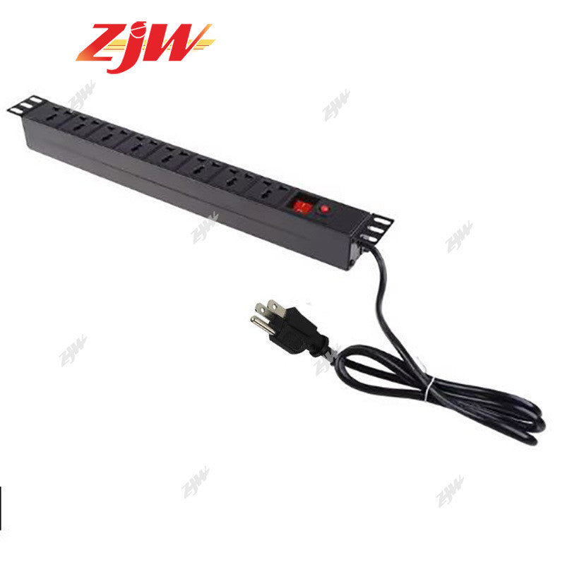 ZJW PDU 6 Slot Power Strip Unit for Data Cabinet Rack High Quality 6 Gang