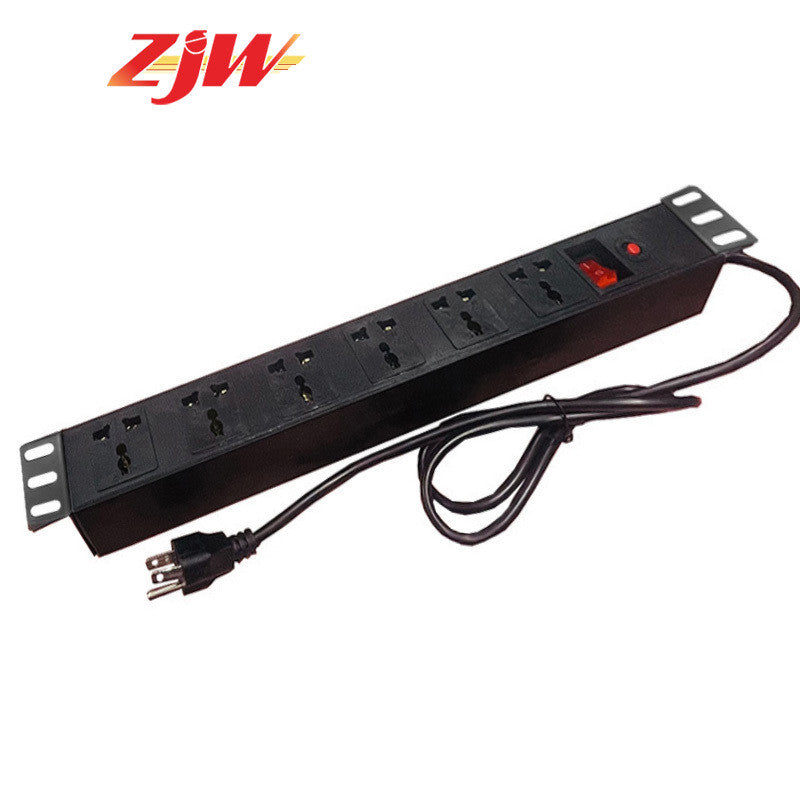 ZJW PDU 6 Slot Power Strip Unit for Data Cabinet Rack High Quality 6 Gang