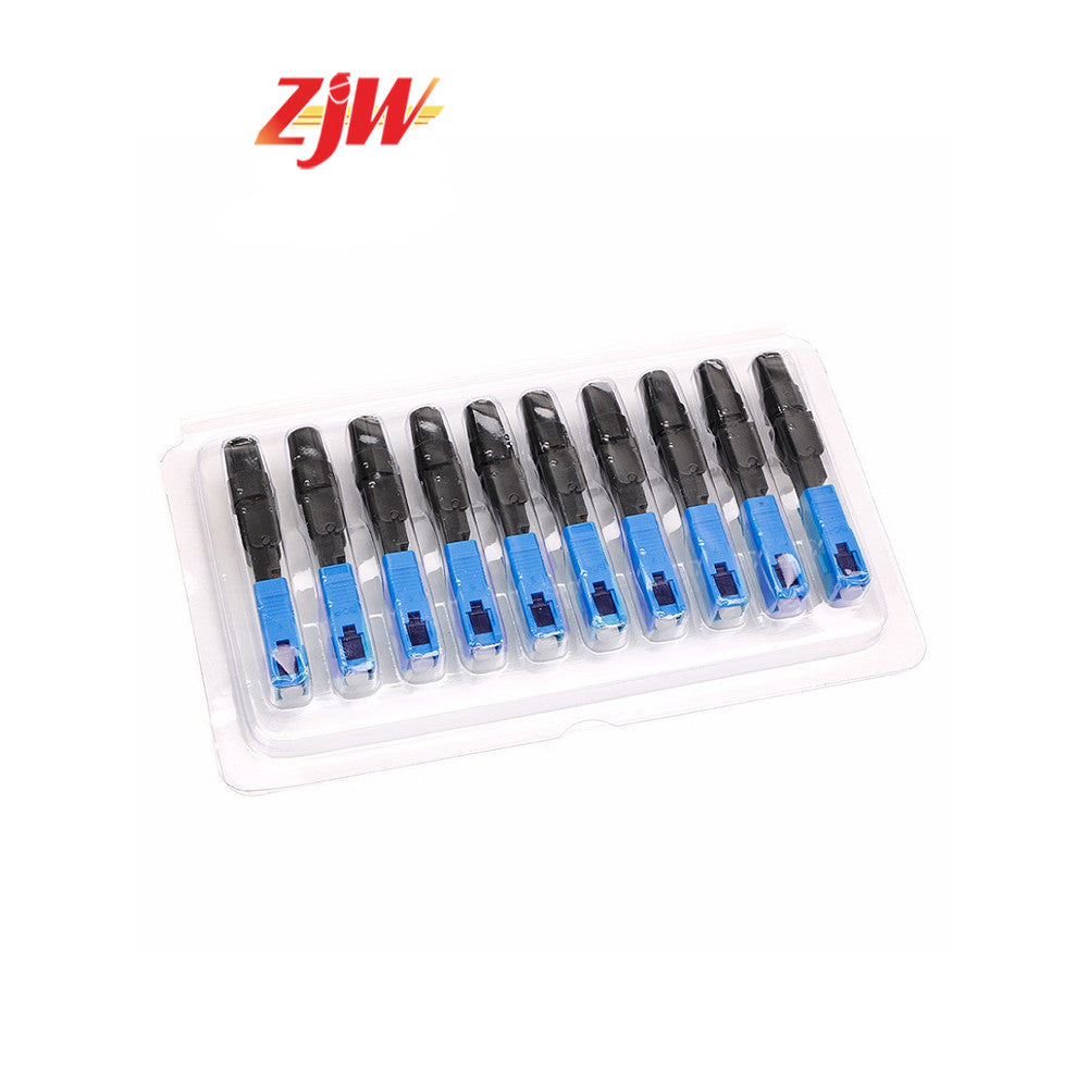 ZJW 1 Box (100PCS) SC-UPC Connector Fast Connector Embedded Fiber Optic Square connector Closed Tail