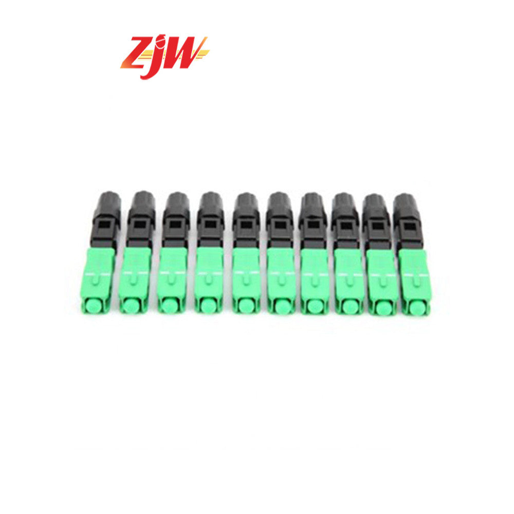 ZJW 1 Box (100PCS) SC-UPC Connector Fast Connector Embedded Fiber Optic Square connector Closed Tail