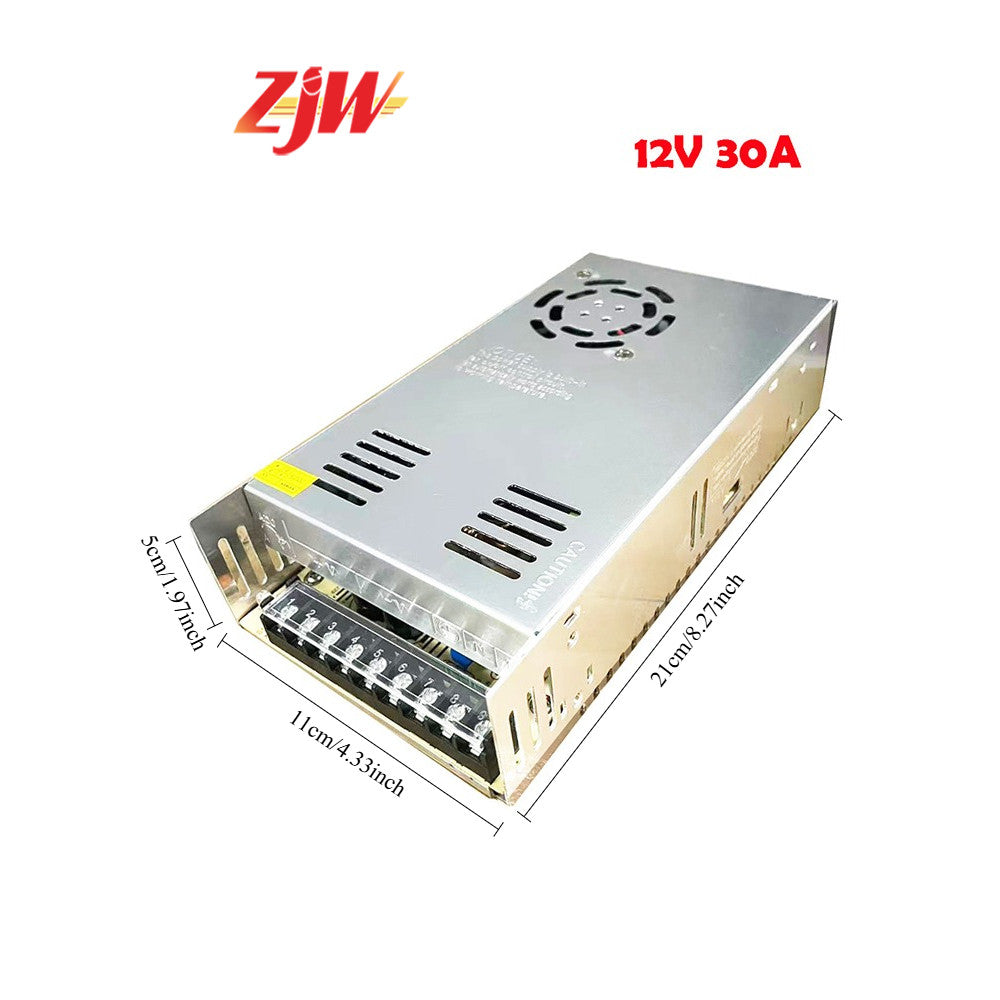 ZJW 12V 5A/10A/20A/30A /33A/40A Centralized Power Supply 12V Power AC TO DC for Led Sign CCTV Camera