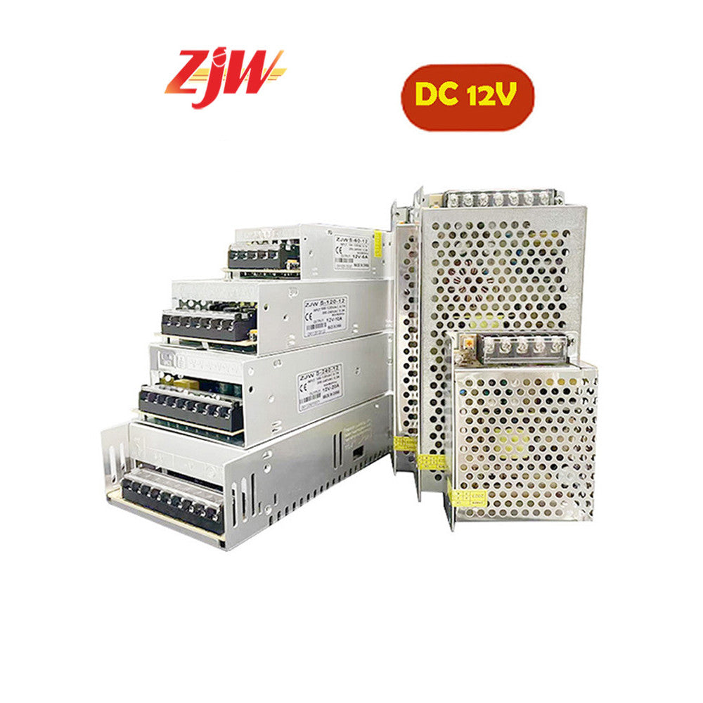 ZJW 12V 5A/10A/20A/30A /33A/40A Centralized Power Supply 12V Power AC TO DC for Led Sign CCTV Camera