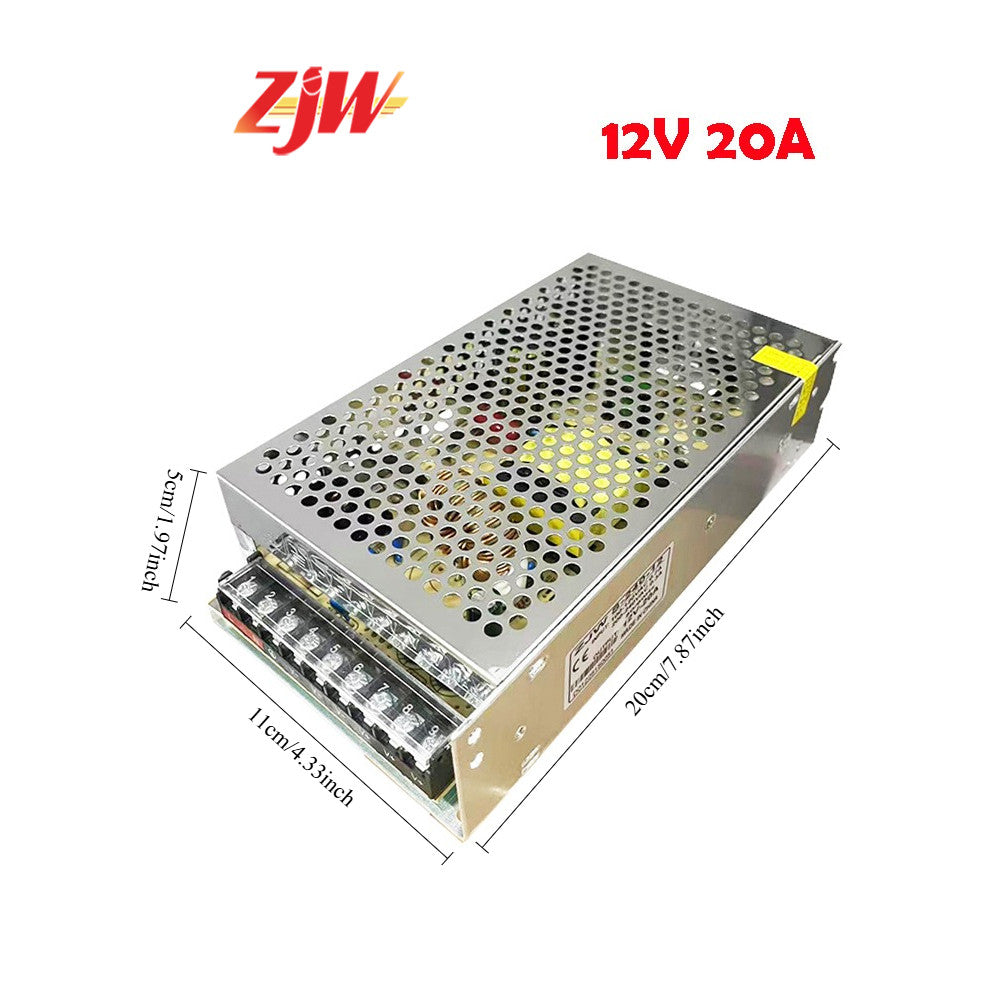 ZJW 12V 5A/10A/20A/30A /33A/40A Centralized Power Supply 12V Power AC TO DC for Led Sign CCTV Camera
