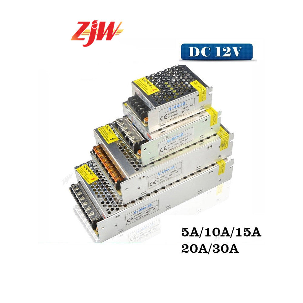 ZJW 12V 5A/10A/20A/30A /33A/40A Centralized Power Supply 12V Power AC TO DC for Led Sign CCTV Camera