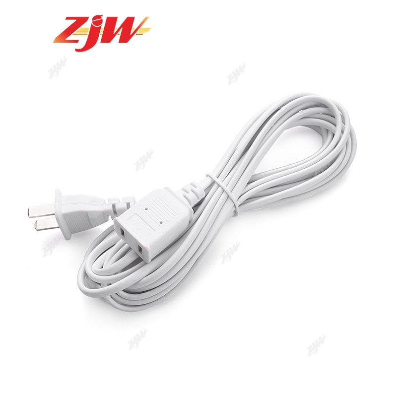 ZJW 4.5M Power Cord Extension for Home and Office - Dual Portable Extension Cord with 2 Pin Plug