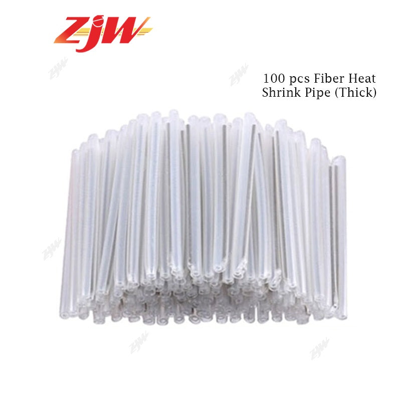 ZJW 100/50 pcs Fiber Heat Shrink Pipe (Fine/Thick)  Fiber Pipe Fusion Splicer Protection Sleeve