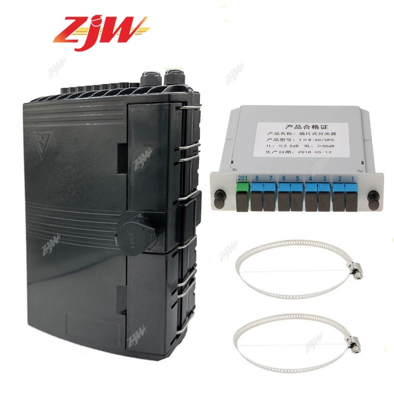 ZJW 16port Fiber Splitter Nap Box FTTH Insert type Fiber Optic Distribution Box For PLC Splitter