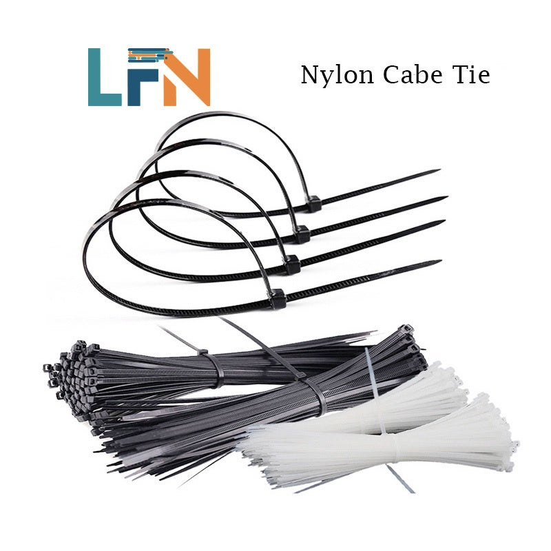 100PCS 4 Series  Width Nylon Cable Tie Reusable Self Locking Adjustable Flexible Nylon Cable Zip Tie