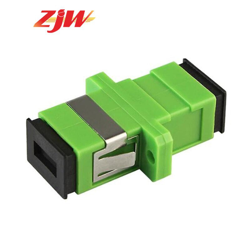 ZJW 10pcs SC APC Single mode  Multimode Fiber optic Adapter fiber coupler for FTTH Fiber Optic Cable