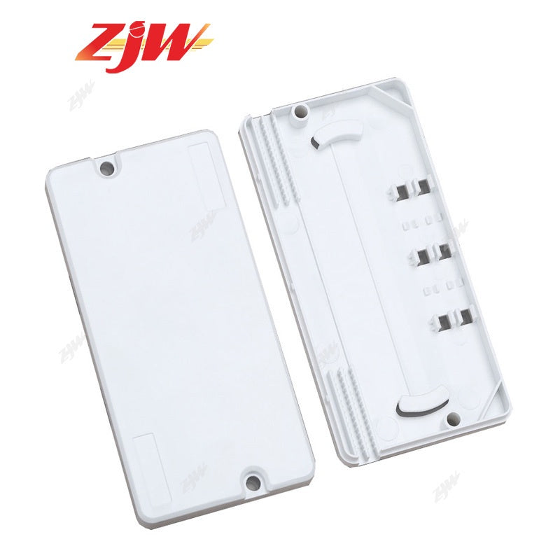 ZJW Fiber Protection Box for Fiber Heat Shrink Tube Sleeves 2-Core Joint Tray 2 In 2 Outlet
