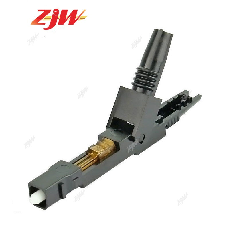 ZJW 10PCS SC/APC FTTH Fiber Optic Field Fast Quick Assembly Fast Connector