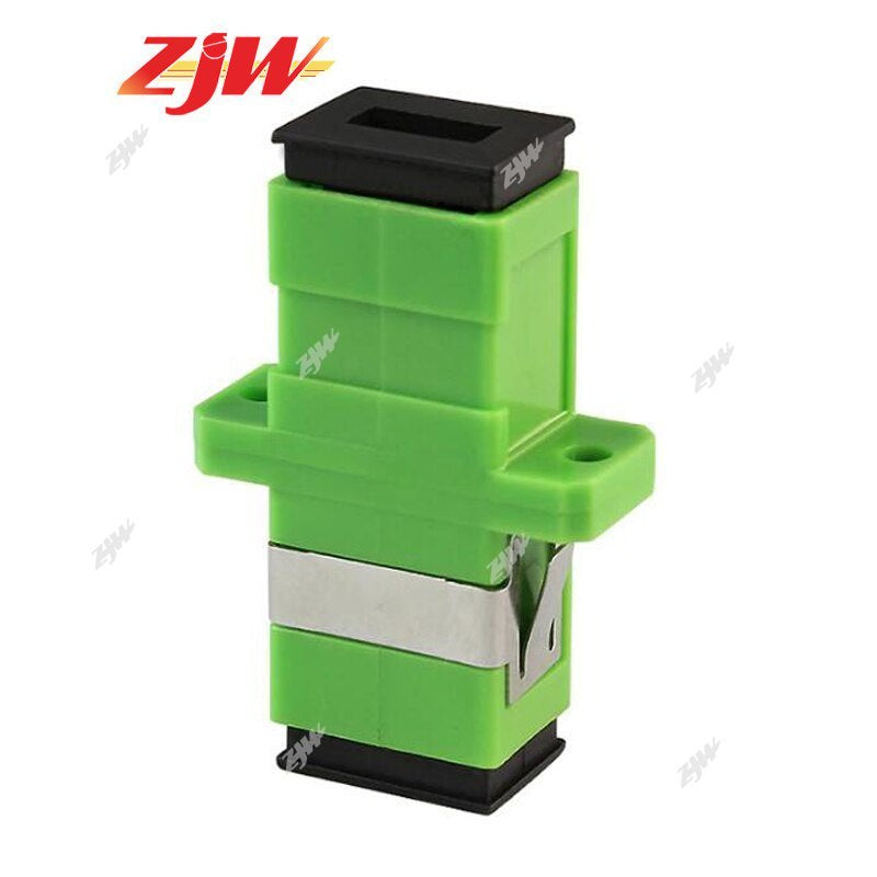 ZJW 10pcs SC APC Single mode  Multimode Fiber optic Adapter fiber coupler for FTTH Fiber Optic Cable