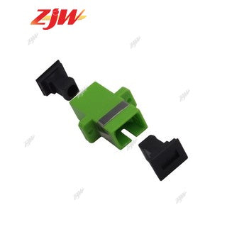 ZJW 10pcs SC APC Single mode  Multimode Fiber optic Adapter fiber coupler for FTTH Fiber Optic Cable