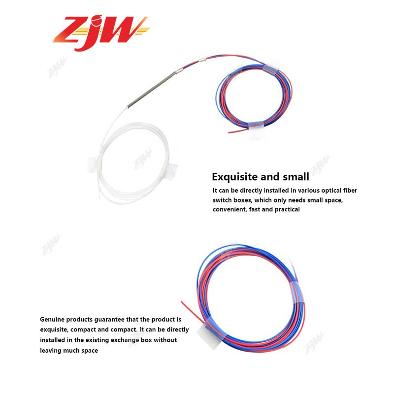 ZJW FBT Fiber 1:2 Splitter With Connector Fiber Splitter SC/UPC 50/50 60/40 70/30 75/25 80/20