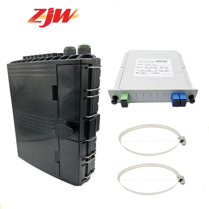 ZJW 8 port Fiber Splitter Nap Box FTTH Insert type Fiber Optic Distribution Box For PLC Splitter