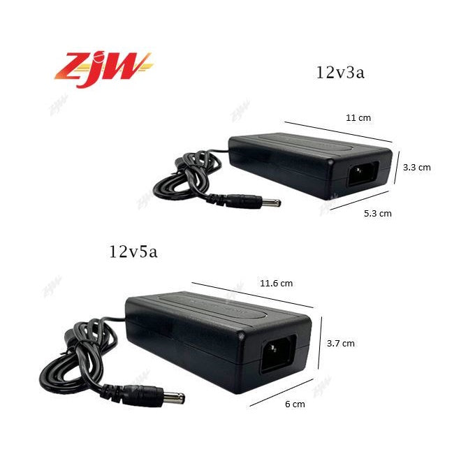 ZJW DC12V Adapt 12V 3A / 12V 5A CCTV Power Supply Adapter 12V Power Adaptor