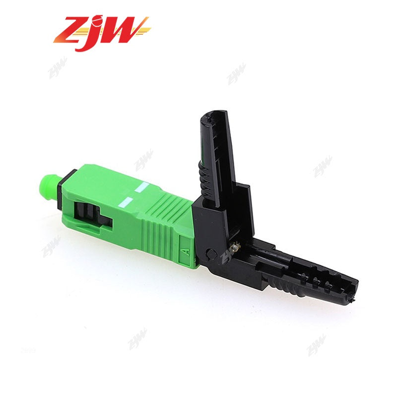 ZJW 10PCS SC/APC FTTH Fiber Optic Field Fast Quick Assembly Fast Connector