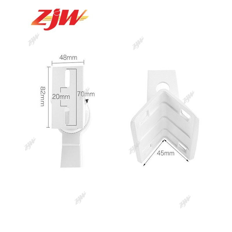 ZJW CCTV Bracket Camera Cylindrical Pole Hoop Bracket Mounting Support Stands Holder Aluminum