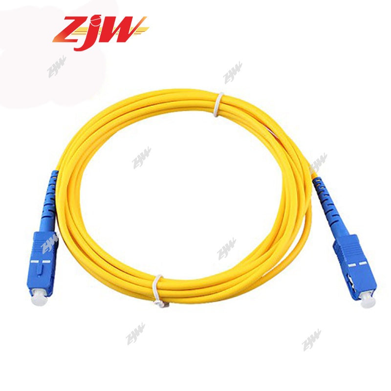 ZJW 1M / 2M/ 3M SC/UPC Fiber Optic Jumper Cable Simplex 9/125  Single Mode Extension Patch Cord