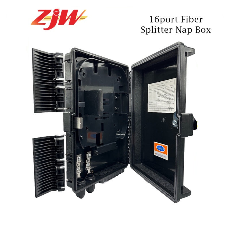 ZJW 16port Fiber Splitter Nap Box FTTH Insert type Fiber Optic Distribution Box For PLC Splitter