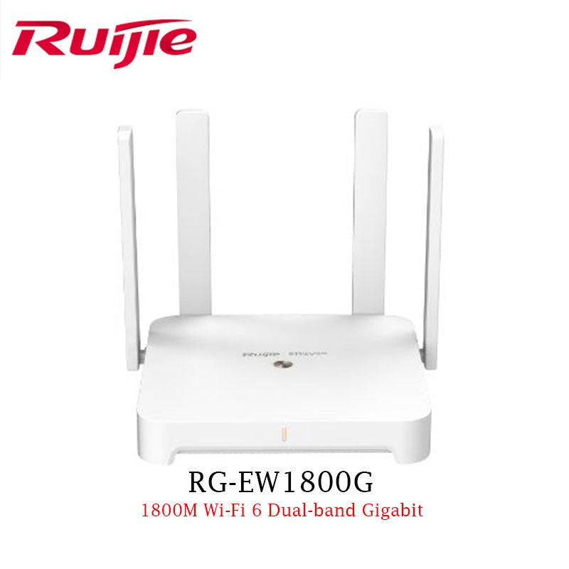 Ruijie RG-EW1800GX Pro 1800M Wi-Fi 6 Dual-band Gigabit Mesh Router (RG-EW1800GX Pro) Dual-band