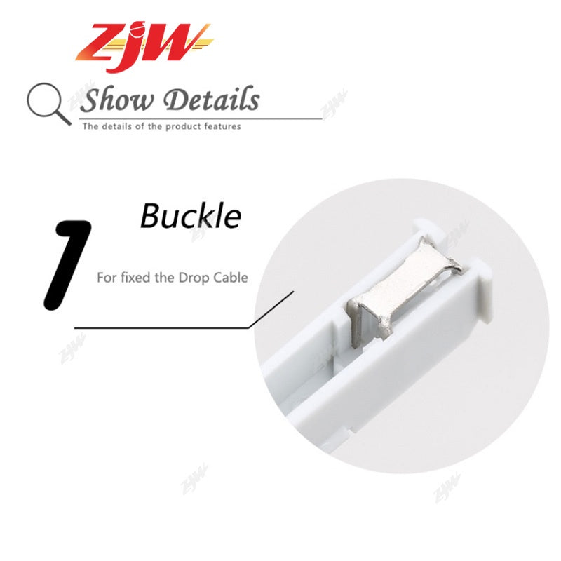 ZJW 5Pcs Bare Optical Fiber Cold Connector Drop Cable Splice Fiber Mechanical Splice L925BP