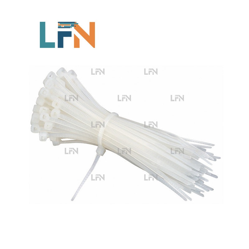 100PCS 4 Series  Width Nylon Cable Tie Reusable Self Locking Adjustable Flexible Nylon Cable Zip Tie