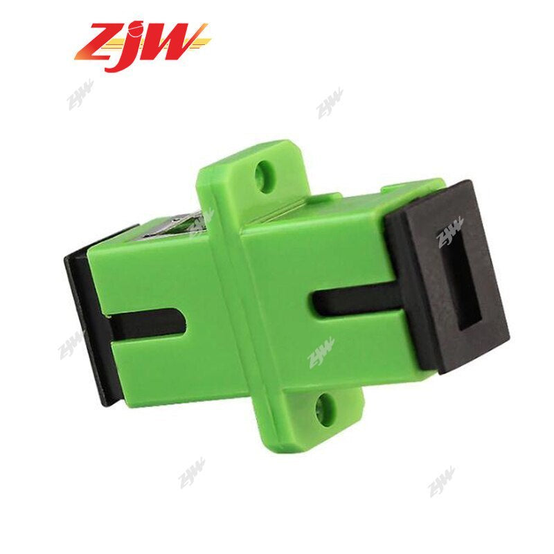 ZJW 10pcs SC APC Single mode  Multimode Fiber optic Adapter fiber coupler for FTTH Fiber Optic Cable