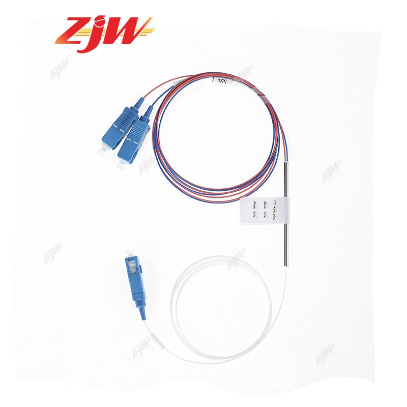 ZJW FBT Fiber 1:2 Splitter With Connector Fiber Splitter SC/UPC 50/50 60/40 70/30 75/25 80/20