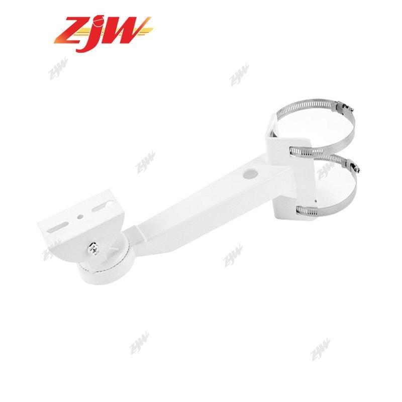 ZJW CCTV Bracket Camera Cylindrical Pole Hoop Bracket Mounting Support Stands Holder Aluminum