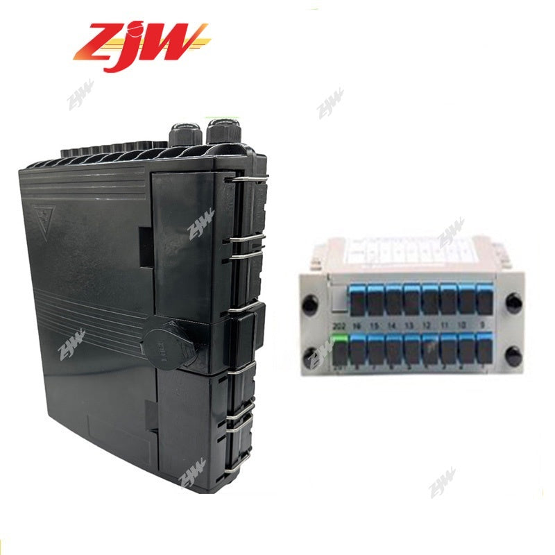 ZJW 16port Fiber Splitter Nap Box FTTH Insert type Fiber Optic Distribution Box For PLC Splitter