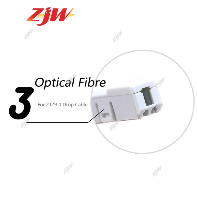 ZJW 5Pcs Bare Optical Fiber Cold Connector Drop Cable Splice Fiber Mechanical Splice L925BP