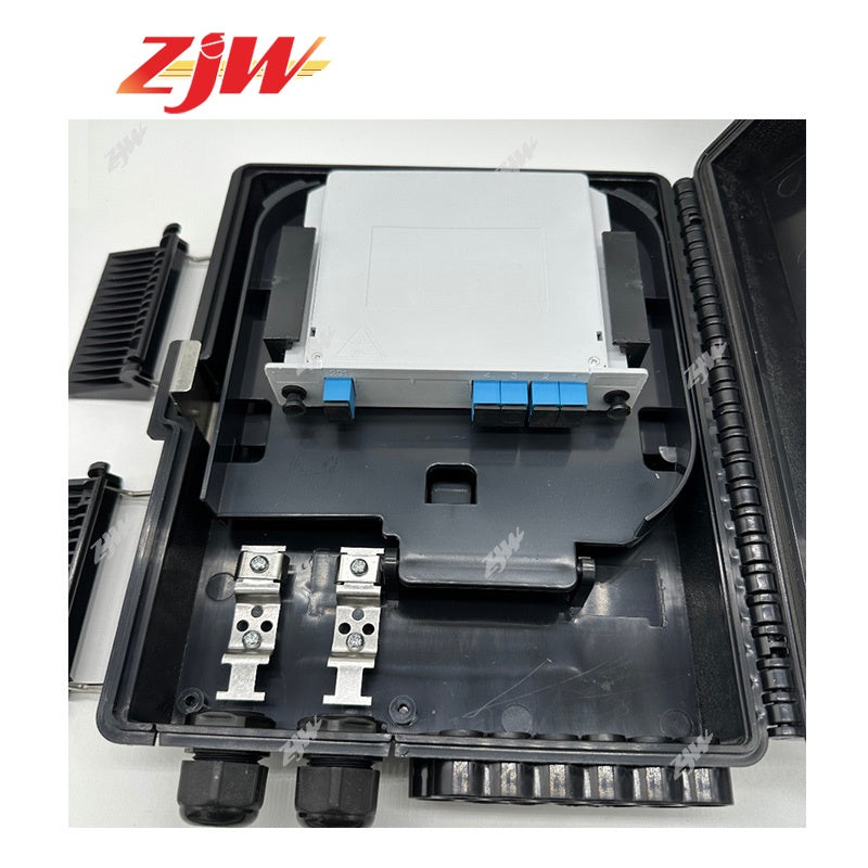 ZJW 8 port Fiber Splitter Nap Box FTTH Insert type Fiber Optic Distribution Box For PLC Splitter