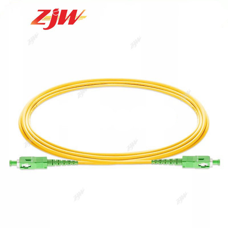 ZJW 1m /3m/ 5m/ 10m SC/APC-SC/APC Simplex Single-mode Fiber Optic Patch Cord For Globe Converge
