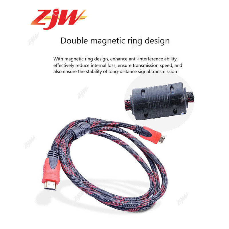 ZJW HDTV HDMI to HDMI 1.5M / 3M / 5M Male to Male High Speed Cable