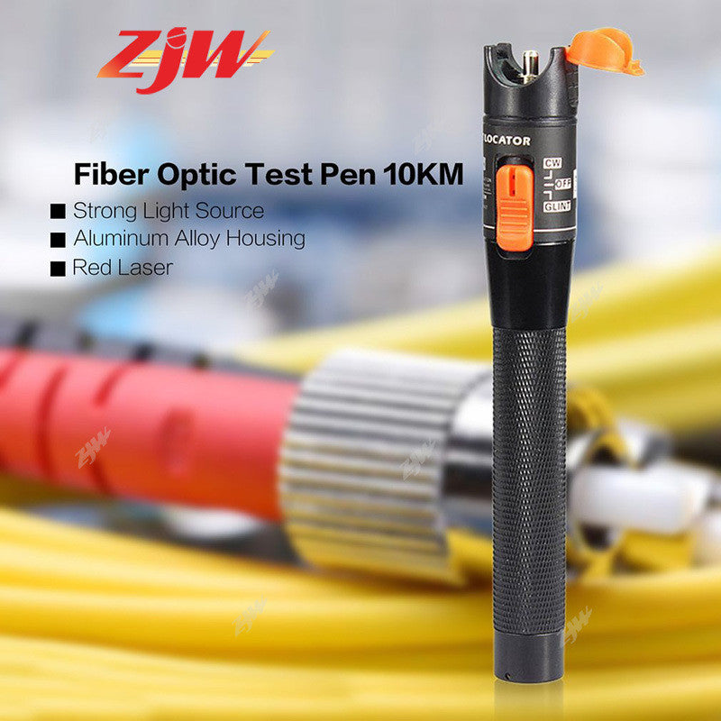 Red Laser Fiber Optic Visual Fault Locator Fiber Optic Test Pen 10MW 10KM