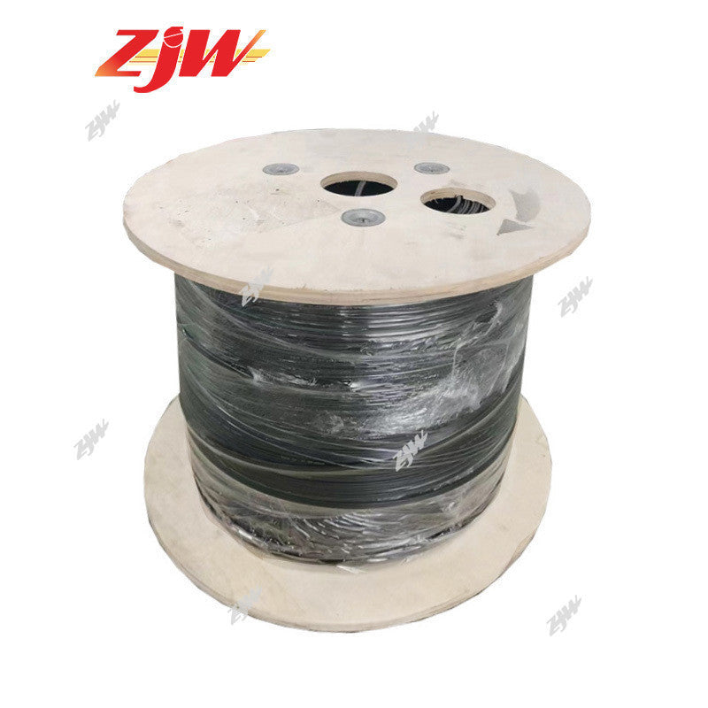 ZJW 1 Core Fiber Optic Cable 500m 1 Core Fiber Optic Cable 1KM Pure Black (FRP) Outdoor FOC