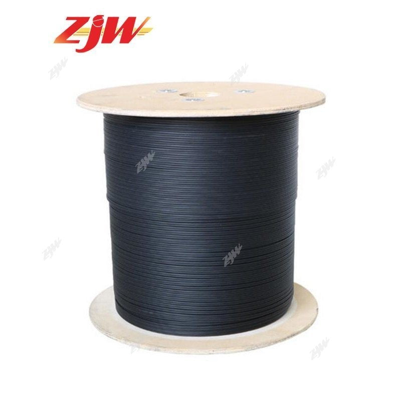 ZJW 1 Core Fiber Optic Cable 500m 1 Core Fiber Optic Cable 1KM Pure Black (FRP) Outdoor FOC