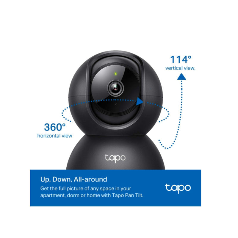 Tapo C201 2MP / Tapo C211 3MP Pan/Tilt Home Security Wi-Fi Camera (Black)