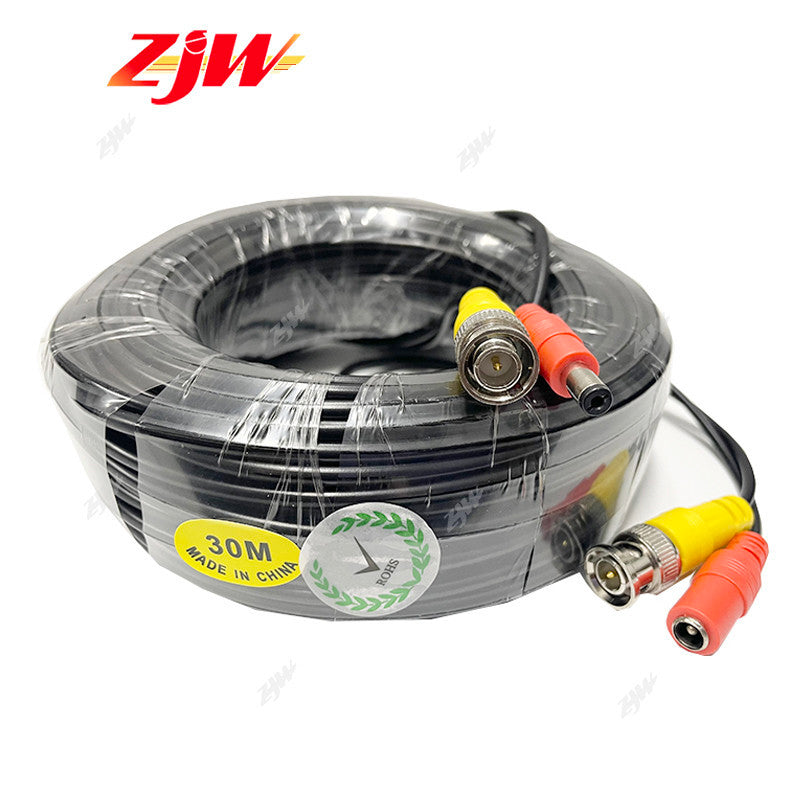 ZJW 5M 10M 20M 30M 40M BNC RG59 Video Power Siamese Cable Security Camera CCTV Camera