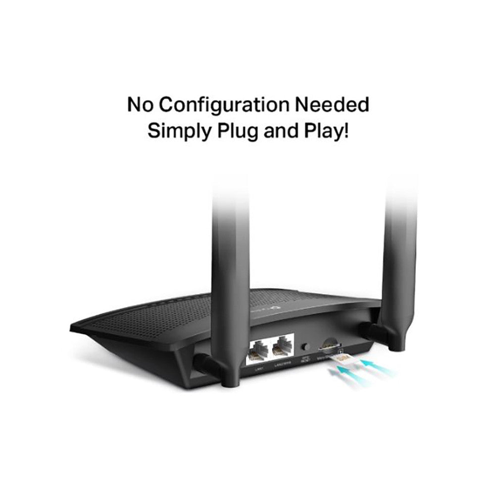TL-MR100 | 300Mbps | Wireless N | 4G | LTE | Open Line | Travel | WiFi | Router