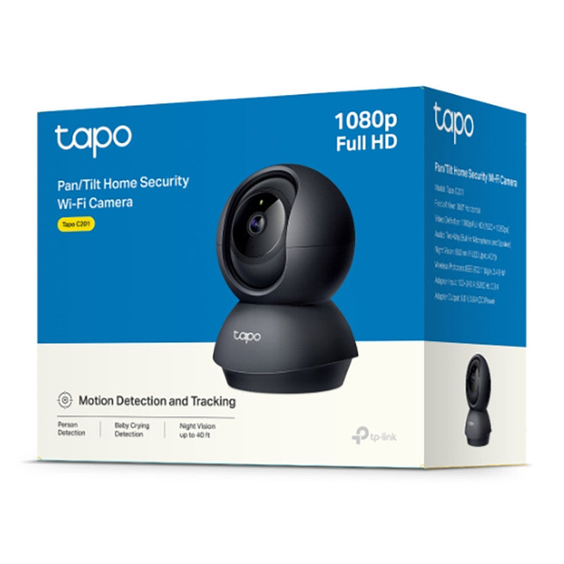 Tapo C201 2MP / Tapo C211 3MP Pan/Tilt Home Security Wi-Fi Camera (Black)