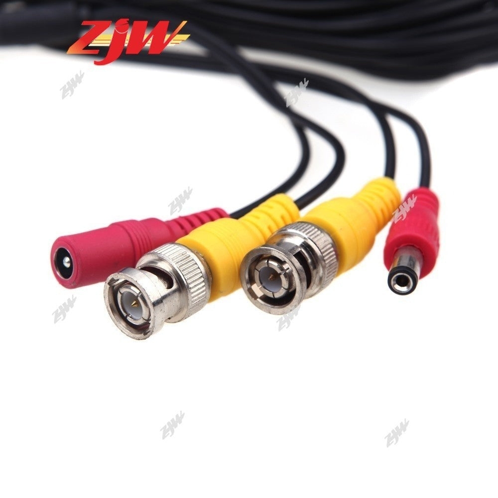 ZJW 5M 10M 20M 30M 40M BNC RG59 Video Power Siamese Cable Security Camera CCTV Camera
