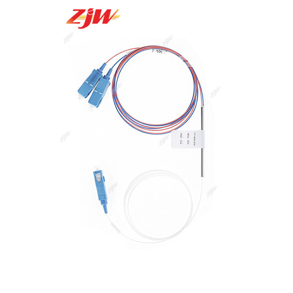 ZJW Fiber  1:2  FBT Splitter  Connector Fiber Splitter SC/UPC Ratio 50/50 60/40 70/30 75/25 80/20