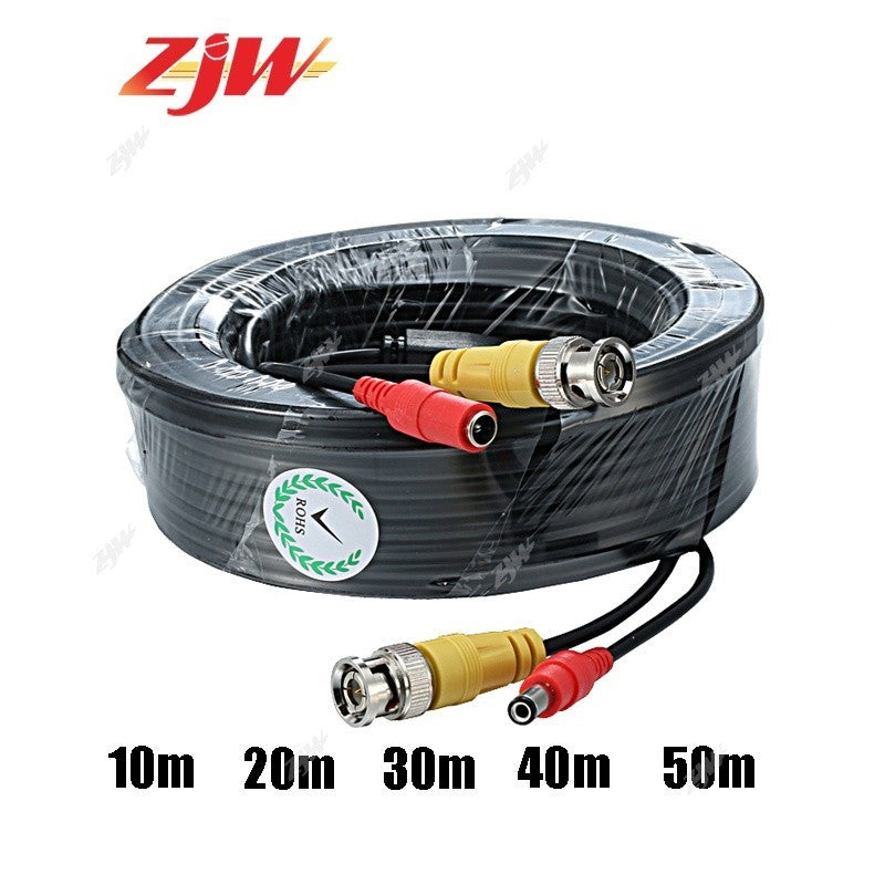 ZJW 5M 10M 20M 30M 40M BNC RG59 Video Power Siamese Cable Security Camera CCTV Camera
