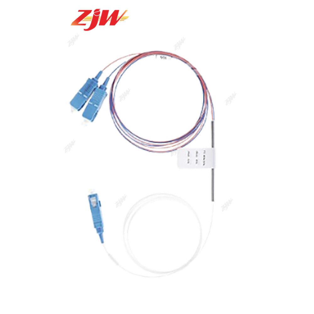ZJW Fiber  1:2  FBT Splitter  Connector Fiber Splitter SC/UPC Ratio 50/50 60/40 70/30 75/25 80/20