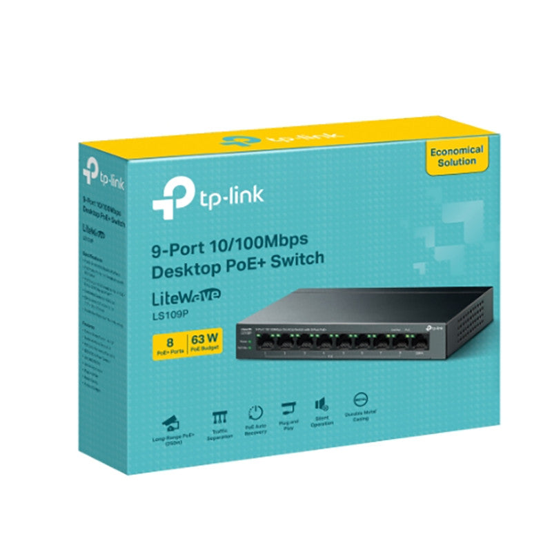 LS105LP | 5-Port / LS109P | 9-Port |10/100Mbps | Desktop | Network | Switch | 4-Port /8-Port| PoE